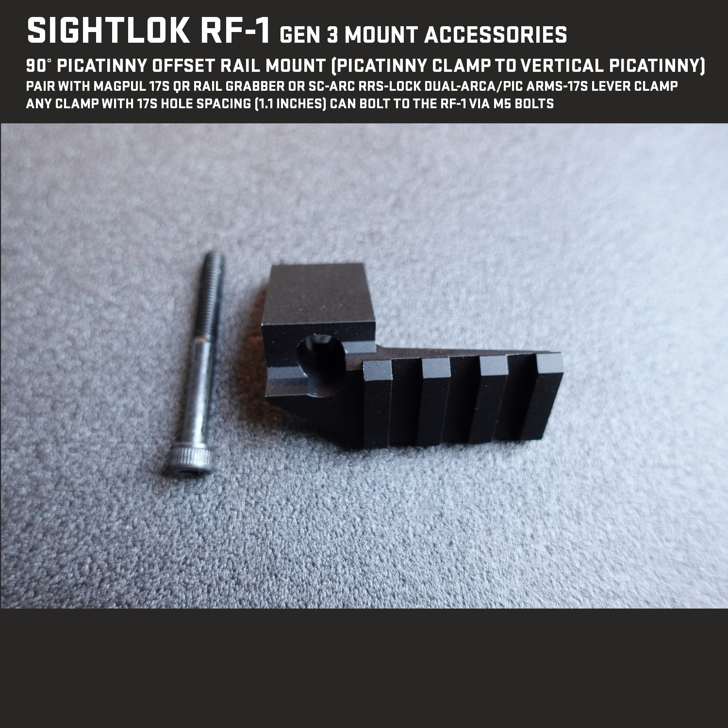 Sightlok RF-1 Rangefinder Mount - You can buy the new Gen 3 model today. It is backordered. It will ship in March 2026. The current product photos are the Gen 2 model. Gen 3 pictures coming soon. - Image 16