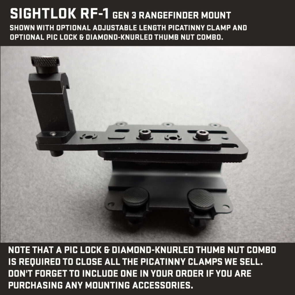 Rail Mount Range Finder on Left or Right of Scope With This Sightlok RF-1 Accessory - Image 8