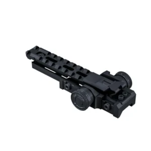 Adjustable Scope Base with 90 MOA Elevation and 60 MOA Windage Adjustment for Zeroing & Long Range Shooting